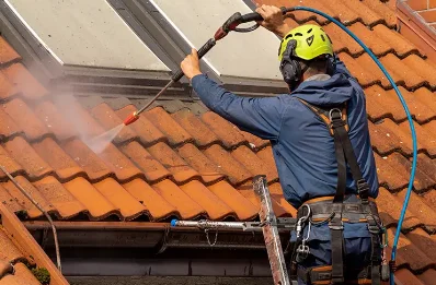 Démoussage et hydrofuge de toiture à Arlet